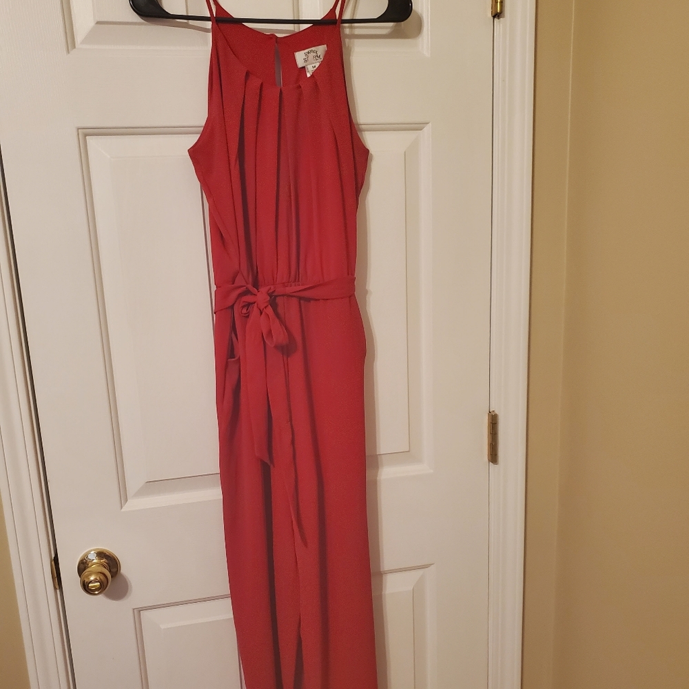 Sweet storm Red jumpsuit. length capri. size  M